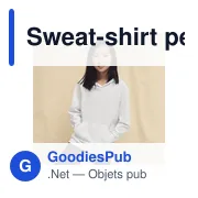 Sweat-shirt personnalisable pour entreprise avec logo - Miniature 2