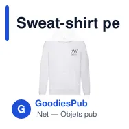 Sweat-shirt personnalisable pour entreprise avec logo - Miniature 12