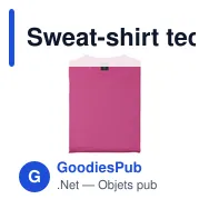 Sweat-shirt technique personnalisable pour enfant avec logo - Miniature 1
