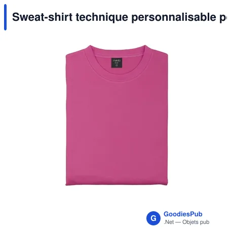 Sweat-shirt technique personnalisable pour enfant avec logo
