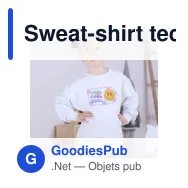 Sweat-shirt technique personnalisable pour enfant avec logo - Miniature 4