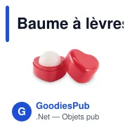Baume à lèvres personnalisable en cœur avec logo - SWEET - Miniature 1