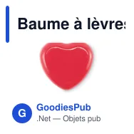 Baume à lèvres personnalisable en cœur avec logo - SWEET - Miniature 3