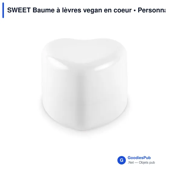Baume à lèvres personnalisable en cœur avec logo - SWEET - Image 7