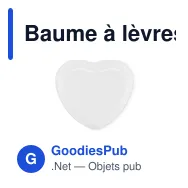 Baume à lèvres personnalisable en cœur avec logo - SWEET - Miniature 8