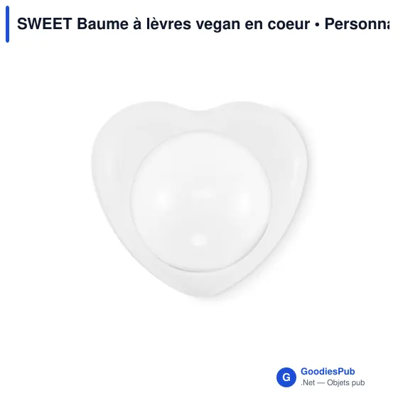 Baume à lèvres personnalisable en cœur avec logo - SWEET - Image 9