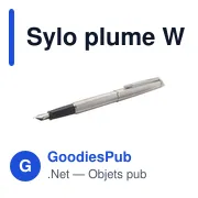 Stylo plume personnalisable Waterman en métal avec logo - Miniature 2