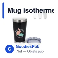 Mug isotherme à couvercle personnalisable 500 ml avec logo - T-ceramic Cango - Miniature 1
