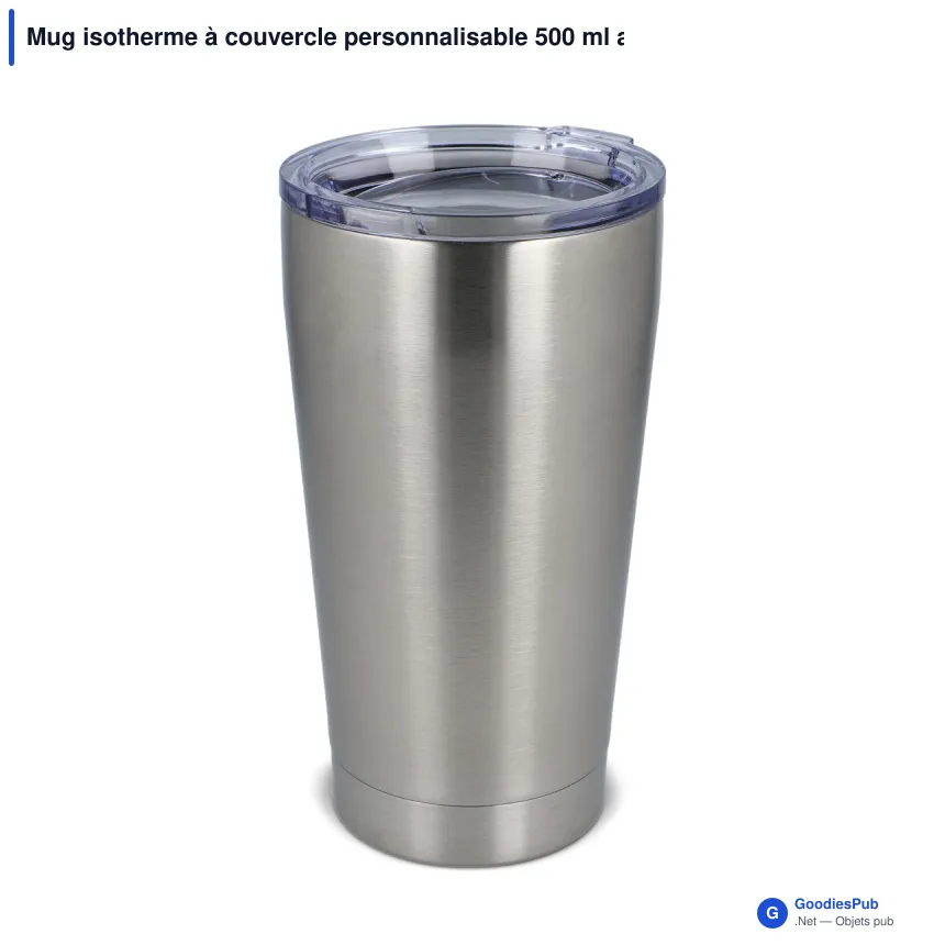 Mug isotherme à couvercle personnalisable 500 ml avec logo - T-ceramic Cango - Image 4