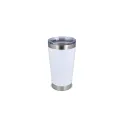 Variante Blanc - Mug isotherme à couvercle personnalisable 500 ml avec logo - T-ceramic Cango