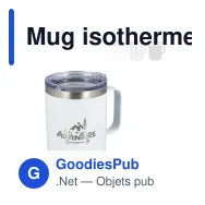 Mug isotherme à couvercle personnalisable 350 ml avec logo - T-ceramic Danube - Miniature 1
