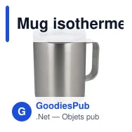 Mug isotherme à couvercle personnalisable 350 ml avec logo - T-ceramic Danube - Miniature 2