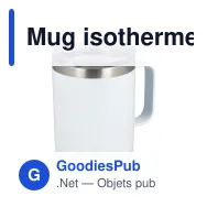 Mug isotherme à couvercle personnalisable 350 ml avec logo - T-ceramic Danube - Miniature 3