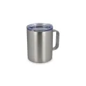 Variante Argent - Mug isotherme à couvercle personnalisable 350 ml avec logo - T-ceramic Danube