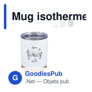 Mug isotherme à couvercle personnalisable 350 ml avec logo - T-ceramic Lena - Miniature 1
