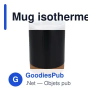 Mug isotherme à couvercle personnalisable 350 ml avec logo - T-ceramic Lena - Miniature 2