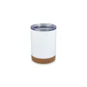 Variante Blanc - Mug isotherme à couvercle personnalisable 350 ml avec logo - T-ceramic Lena