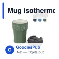 Mug isotherme à couvercle personnalisable 350 ml avec logo - T-ceramic Zambezi - Miniature 1