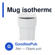 Mug isotherme à couvercle personnalisable 350 ml avec logo - T-ceramic Zambezi - Miniature 2