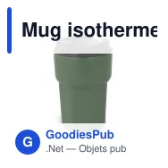 Mug isotherme à couvercle personnalisable 350 ml avec logo - T-ceramic Zambezi - Miniature 6