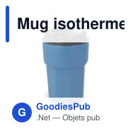 Mug isotherme à couvercle personnalisable 350 ml avec logo - T-ceramic Zambezi - Miniature 7