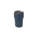 Variante Bleu foncé - Mug isotherme à couvercle personnalisable 350 ml avec logo - T-ceramic Zambezi