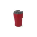 Variante Rouge foncé - Mug isotherme à couvercle personnalisable 350 ml avec logo - T-ceramic Zambezi