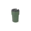 Variante Vert olive - Mug isotherme à couvercle personnalisable 350 ml avec logo - T-ceramic Zambezi