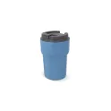 Variante Bleu - Mug isotherme à couvercle personnalisable 350 ml avec logo - T-ceramic Zambezi