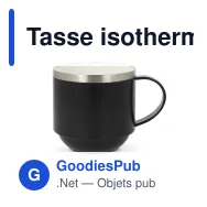 Tasse isotherme personnalisable céramique et inox 300 ml avec logo - T-ceramic Tigris - Miniature 3