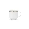 Variante Blanc - Tasse isotherme personnalisable céramique et inox 300 ml avec logo - T-ceramic Tigris