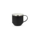 Variante Noir - Tasse isotherme personnalisable céramique et inox 300 ml avec logo - T-ceramic Tigris