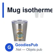 Mug isotherme à couvercle personnalisable 300 ml avec logo - T-ceramic Murray - Miniature 1