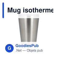 Mug isotherme à couvercle personnalisable 300 ml avec logo - T-ceramic Murray - Miniature 2