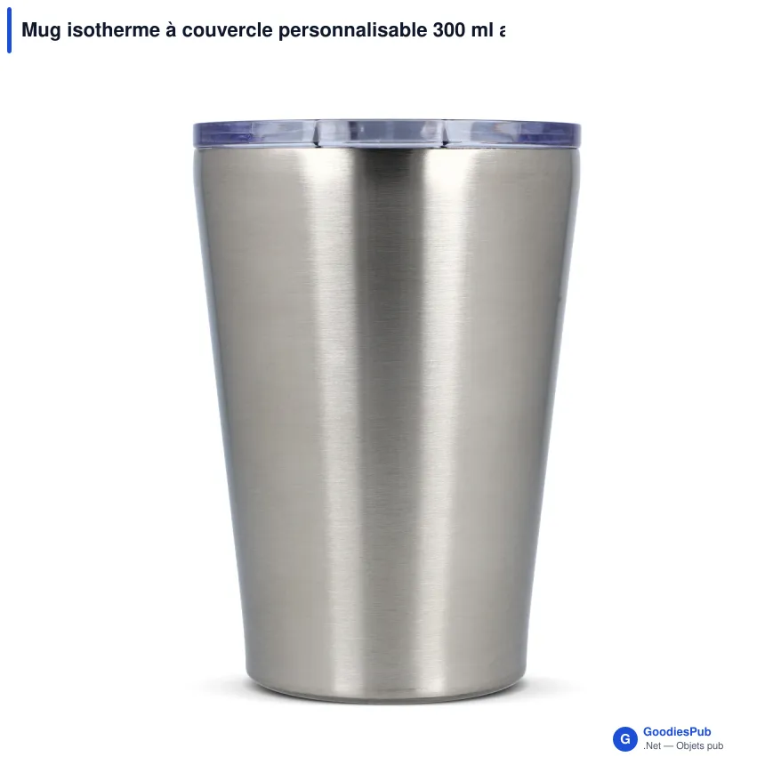Mug isotherme à couvercle personnalisable 300 ml avec logo - T-ceramic Murray - Image 2