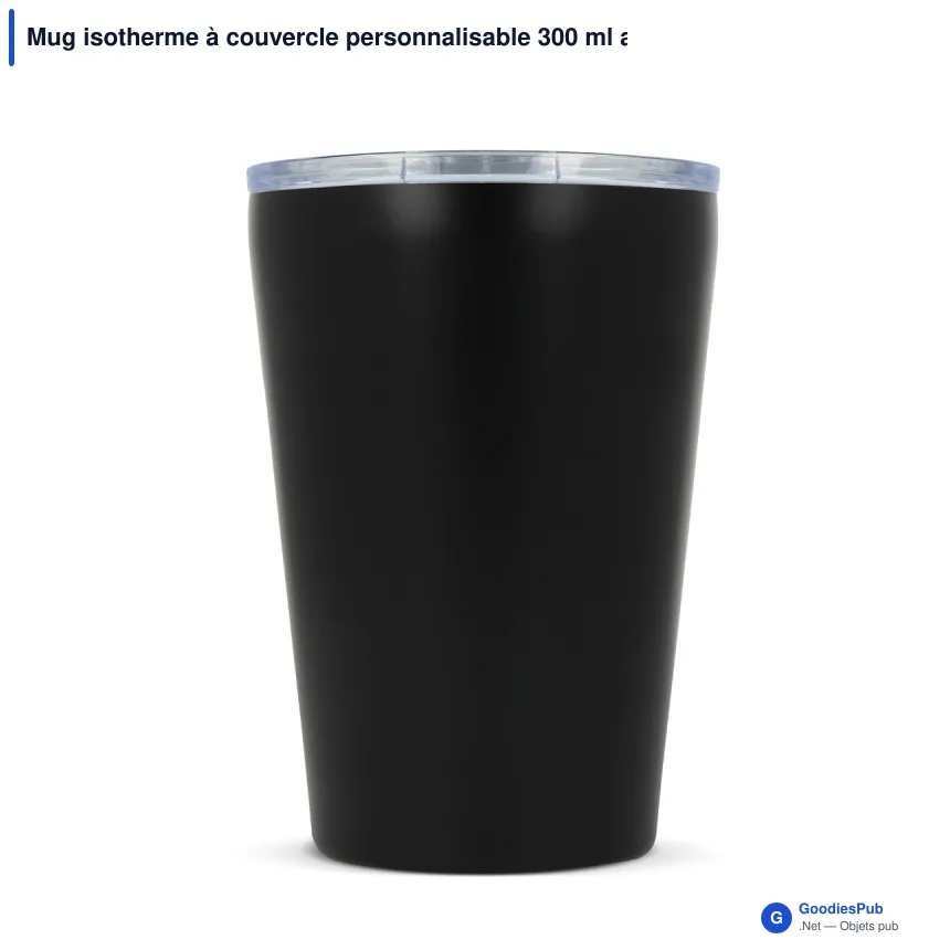 Mug isotherme à couvercle personnalisable 300 ml avec logo - T-ceramic Murray - Image 3