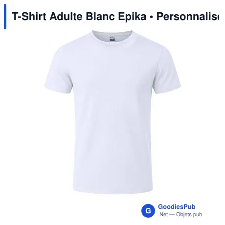 T-Shirt Adulte Blanc Epika