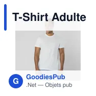 T-Shirt Adulte Blanc Epika - Miniature 2
