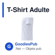 T-Shirt Adulte Blanc Epika - Miniature 3
