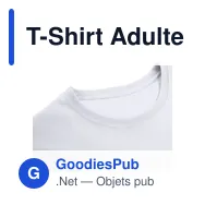 T-Shirt Adulte Blanc Epika - Miniature 5