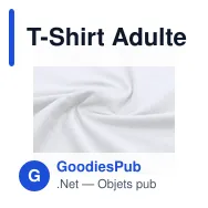 T-Shirt Adulte Blanc Epika - Miniature 7