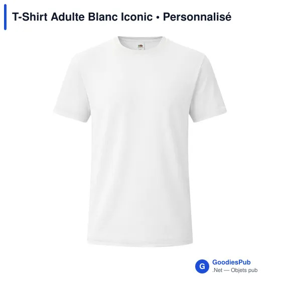 T-shirt personnalisable pour entreprise avec logo - Iconic - Image 9