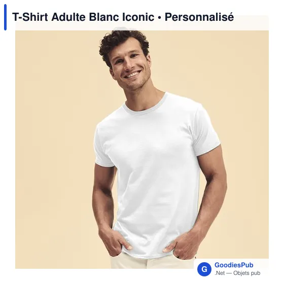 T-shirt personnalisable pour entreprise avec logo - Iconic - Image 10