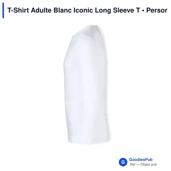 T-shirt personnalisable avec logo pour entreprise - Iconic Long Sleeve - Image 8