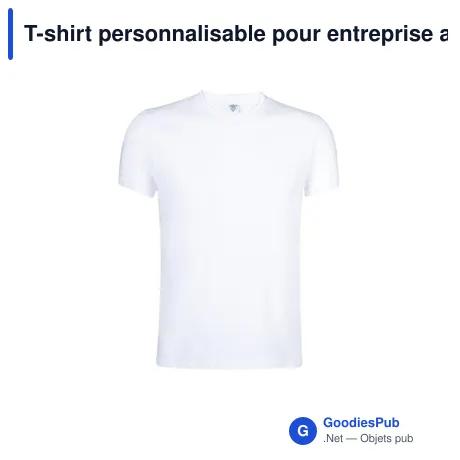 T-shirt personnalisable pour entreprise avec logo - KEYA MC180-OE
