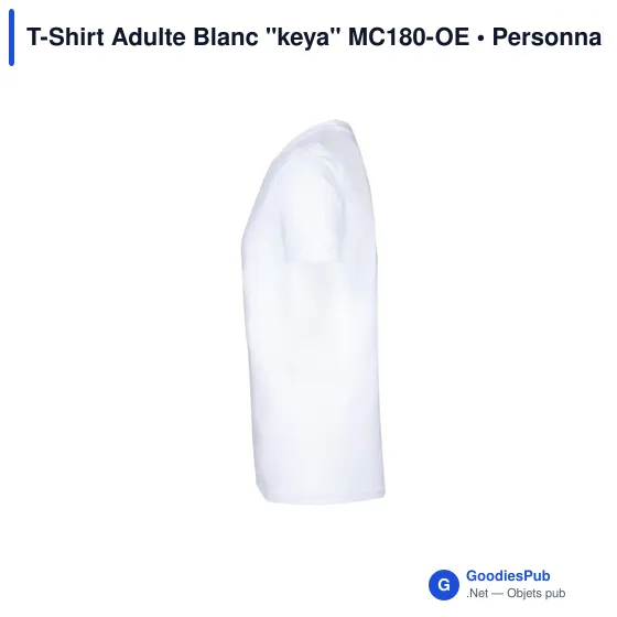 T-shirt personnalisable pour entreprise avec logo - KEYA MC180-OE - Image 4