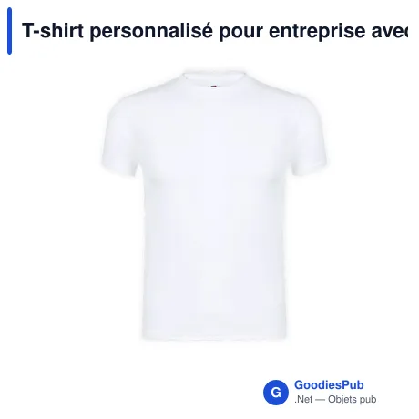 T-shirt personnalisé pour entreprise avec logo - modèle Original T