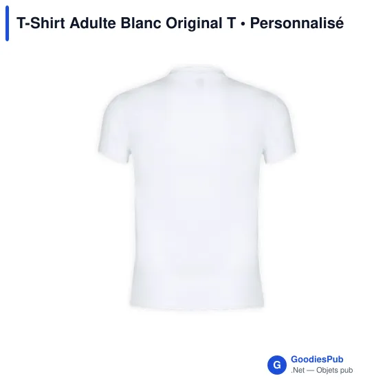 T-shirt personnalisé pour entreprise avec logo - modèle Original T - Image 12