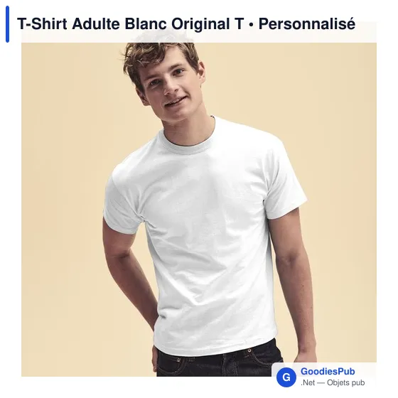 T-shirt personnalisé pour entreprise avec logo - modèle Original T - Image 10