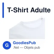 T-Shirt Adulte Personnalisable Blanc avec Logo - Perkins - Miniature 5